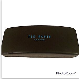 Ted Baker Black Glasses Case with Blue Logo